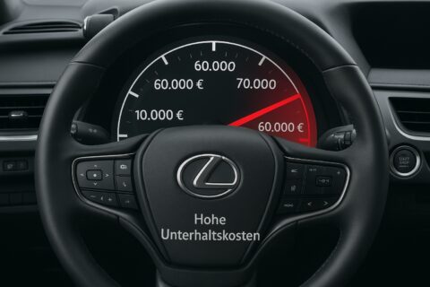 Unterhaltskosten Kompakt-SUVs: Lexus UX vs. Jaguar, BMW & Audi