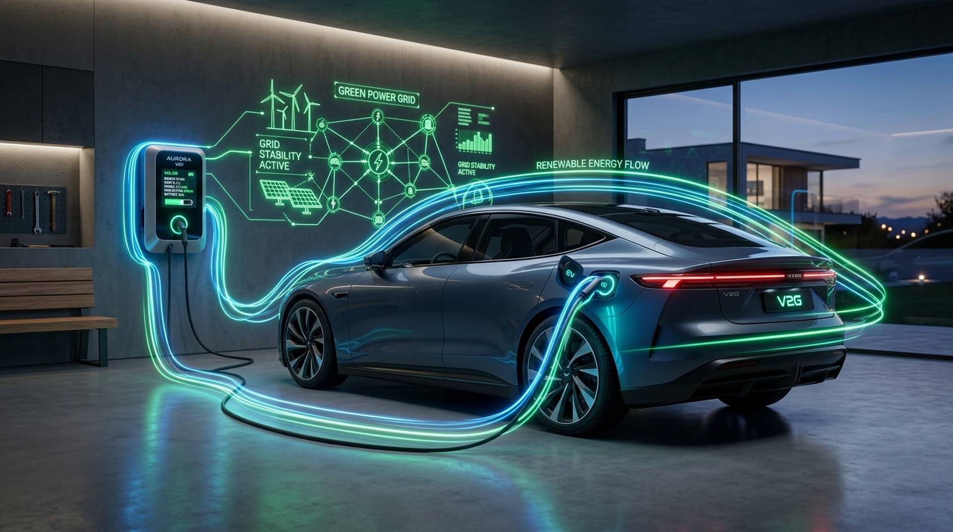 V2G Netzeinspeisung: Bis zu 950 Euro mit dem E-Auto sparen