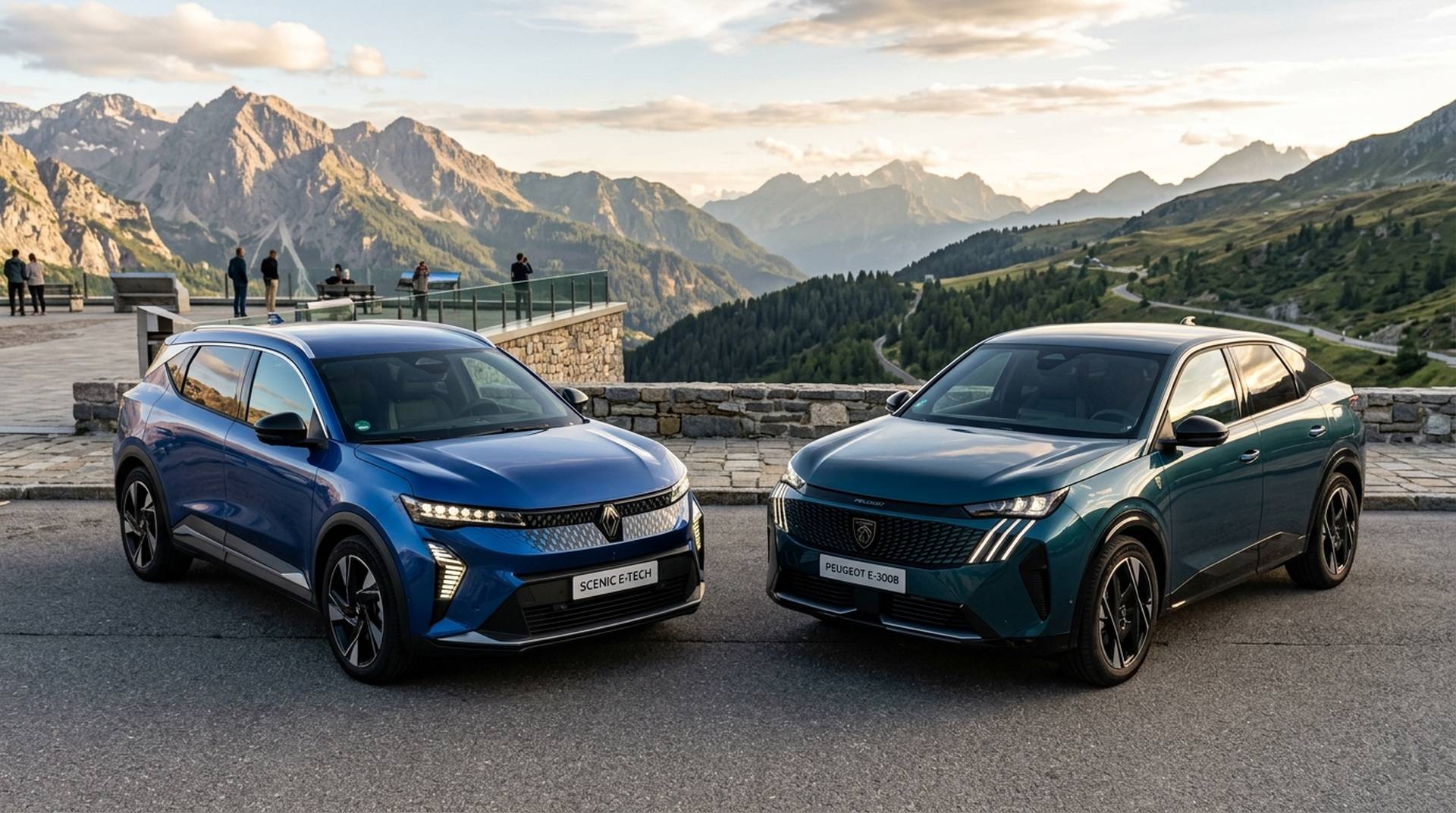 Renault Scenic vs. Peugeot E-3008: 600-km-E-SUV-Duell