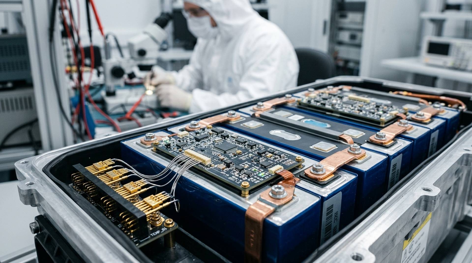 Zell-Bypass Technologie E-Auto Batterie Labor